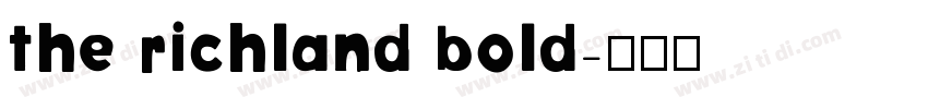 the richland bold字体转换